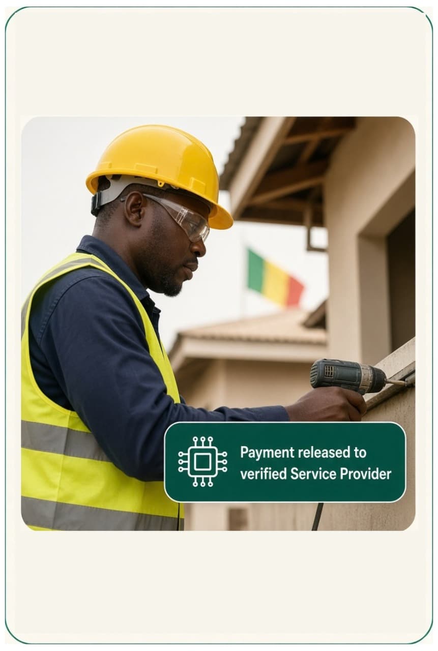 04 Service Providers Deliver. Payments are routed toward the verified service.